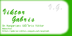 viktor gabris business card